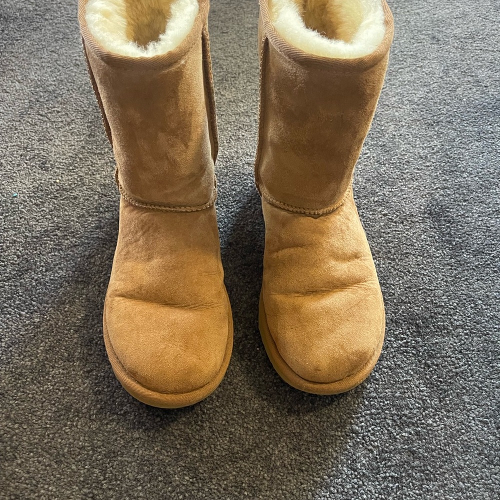 UGG Women's Chestnut Shearling-Lined Suede Boots
